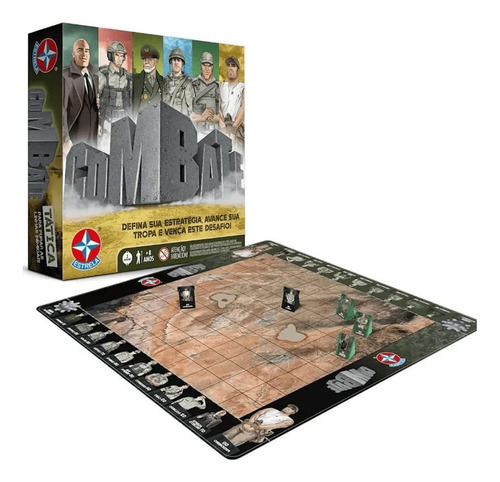 Jogo Combate Estrela Tabuleiro Estratégia Militar Brinquedo