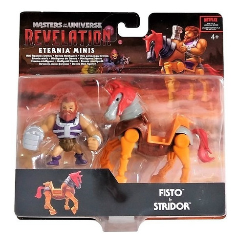 He-man Boneco Fisto Cavalo Stridor Revelation Mini Eternia