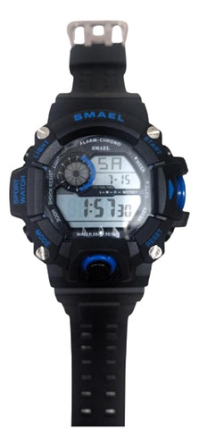 Relógio Masculino Smael Digital Cronometro Pulseira Luz Led