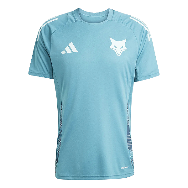 Camisa Cruzeiro 25/26 Treino Masculina - Azul Turquesa+Branco
