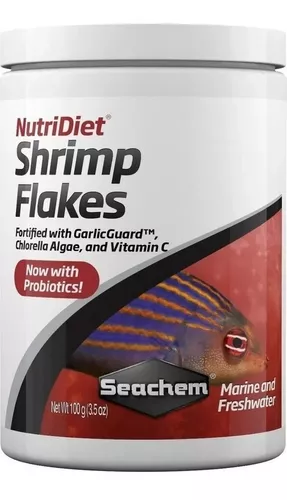Ração Nutridiet Shirimp Flakes W pro Seachem 100g