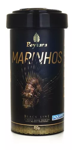 Ração Poytara blackline marinhos grão G 110g