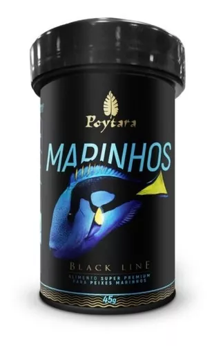 Ração Poytara blackline marinhos grão M 45g