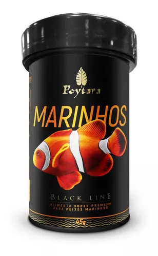Ração Poytara blackline marinhos grão p 45g