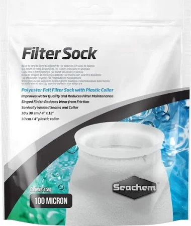 Shark Bag seachem filter sock 250 micra 10x 30 cm