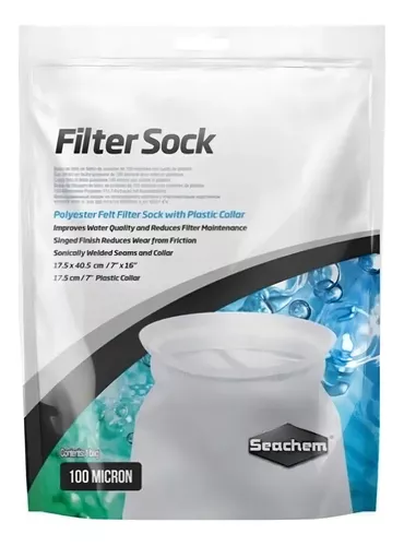 Shark Bag seachem filter sock 250 micra 17,5 x 40,5 cm