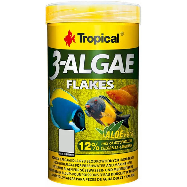 Ração Tropical 3algae flakes 20g