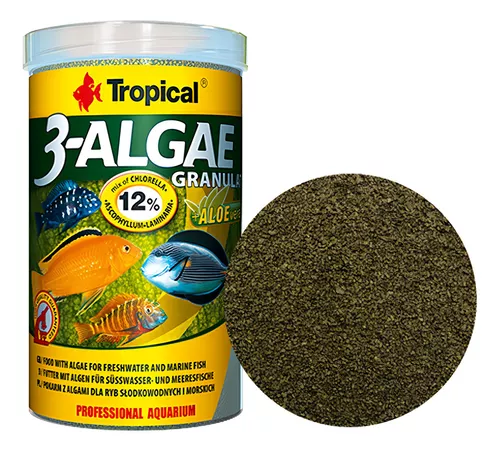 Ração Tropical 3algae granulat 110g