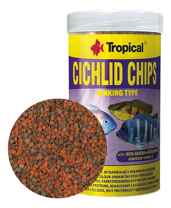 Ração Tropical Cichlid Chips 130g