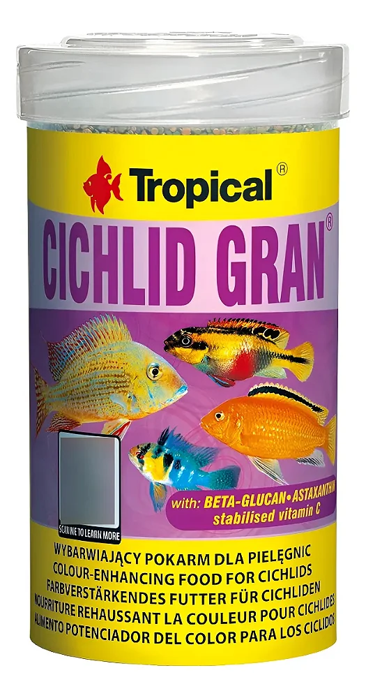 Ração Tropical Cichlid Gran - Pote 138g