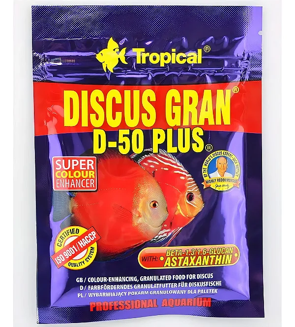 Ração Tropical Discus Gran D-50 Plus - 20g sachet