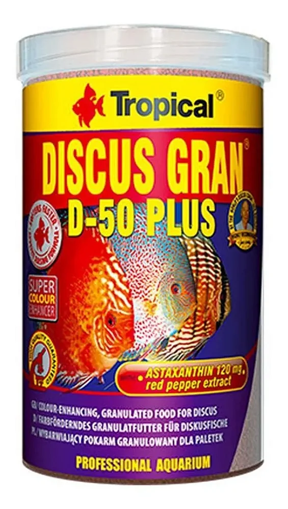 Ração Tropical Discus Gran D-50 Plus - 220g