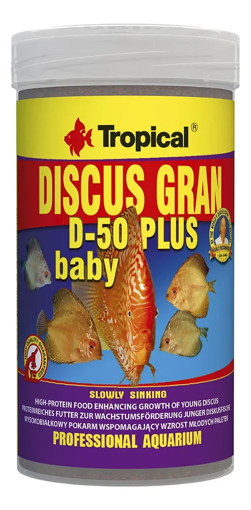 Ração Tropical Discus Gran D-50 Plus Baby - 52g
