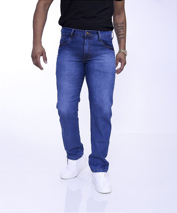 Calça Jeans Work Reta C Elastano