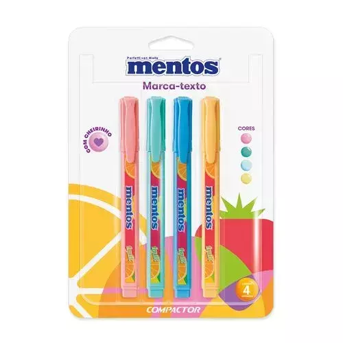 Marca Texto Compactor Mentos - Pc 4 uni.