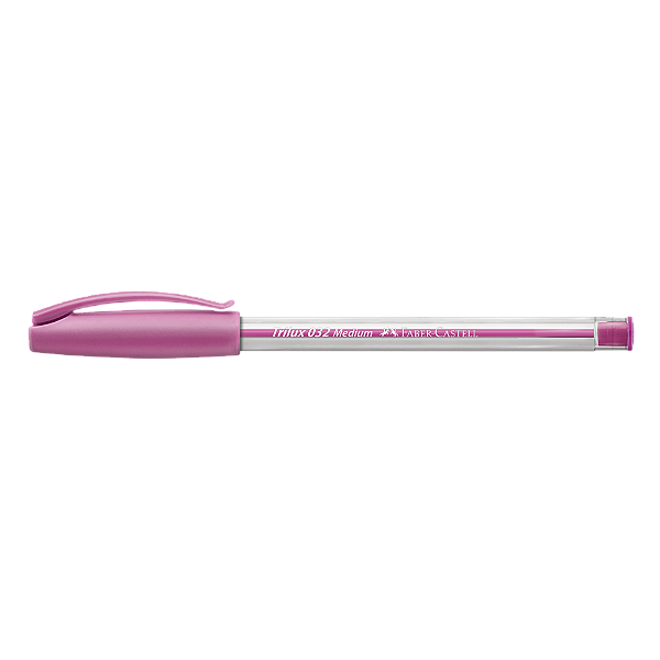 Caneta Esferográfica Faber-Castell Trilux Colors 1.0mm Rosa 1 uni