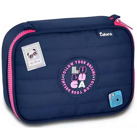 Estojo BOX Luluca Escolar - Azul Marinho - 1 uni