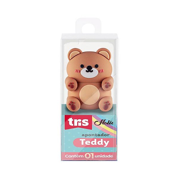 Apontador Teddy - Tris Holic Fofurices - 1 uni