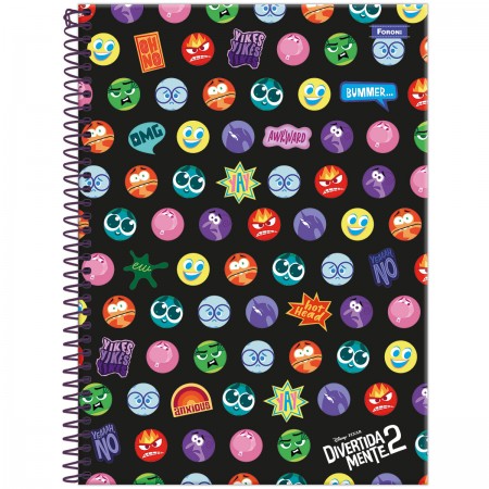 Caderno Universitário Capa Dura Divertidamente - 1 Uni