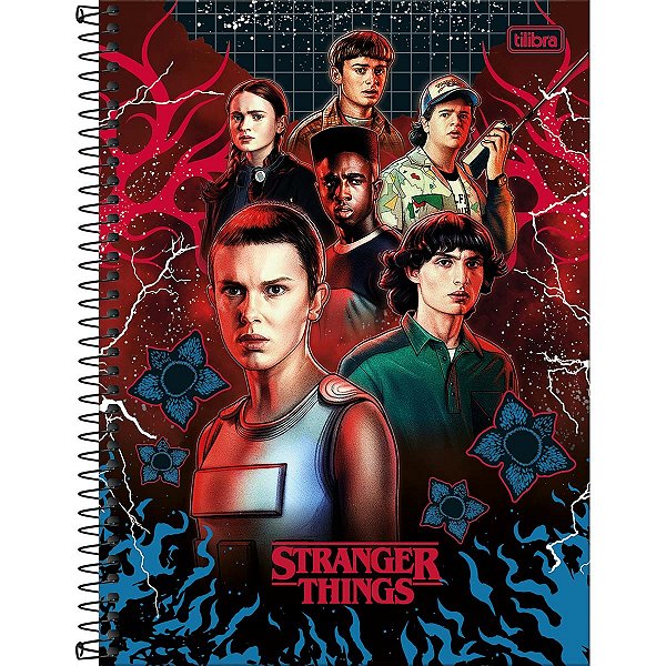 Caderno Espiral Universitário Connect 1 M Stranger Things 80 Folhas - Tilibra -(Opc 1)- 1 Uni