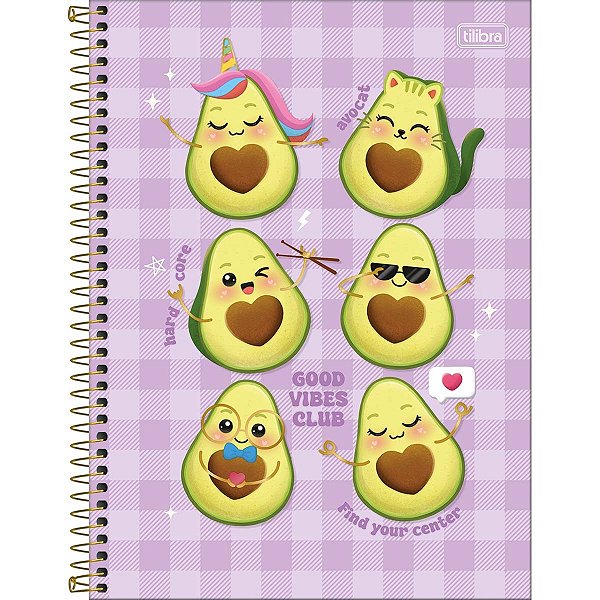 Caderno Espiral Universitário 10 Matérias Abacute 160 Folhas -  - Tilibra (Opc 1)