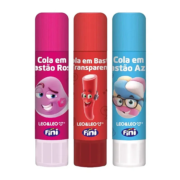 Cola Bastão Colorida 10Gramas Fini - Leo&Leo 1 Uni
