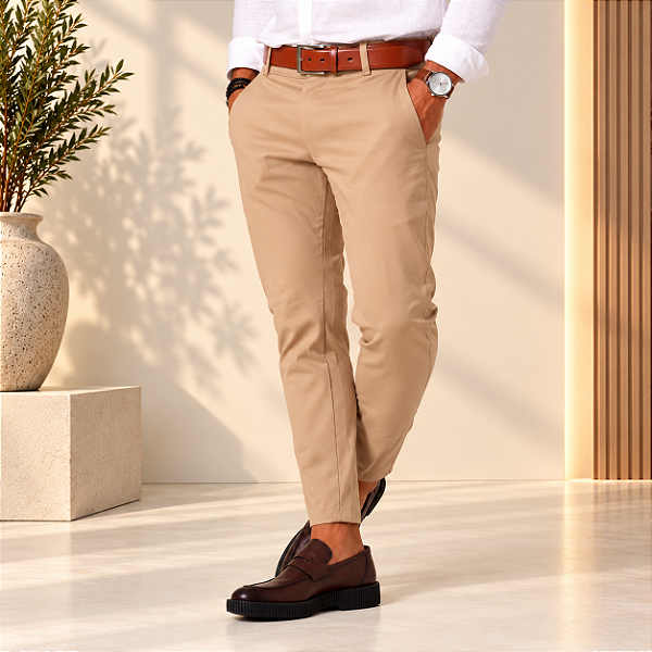 Calça de Sarja Chino