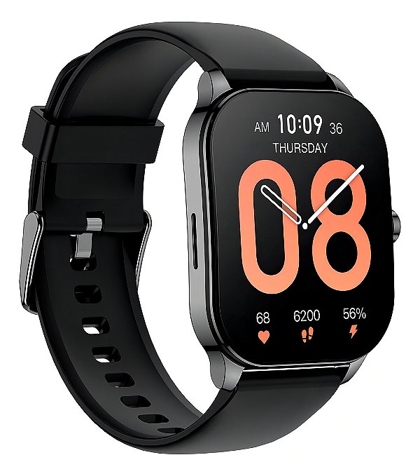 Amazfit A Zepp Brand Pop 3s Smartwatch Tela AmoLED 1,96, Monitor Cardíaco Chamadas Bluetooth, Assistente De Voz, Control