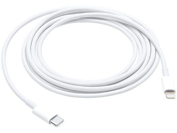 Apple Cabo 2 Metros USB-C Lightning de Compatível Iphone 7, 8, X, 11, 12, 13, 14, 14, 14 PLUS, 14 PRO e iPhone 14 Pro Ma