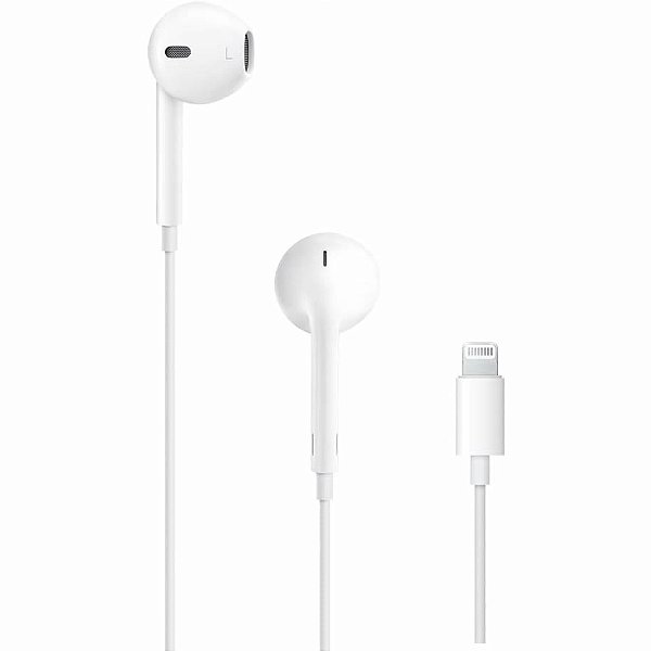 Fone Apple Earpods com Conector Lightning MMTN2ZM/A para Iphone 7, 8, X, 11, 12, 13, 14, 14 PLUS, 14 PRO e iPho