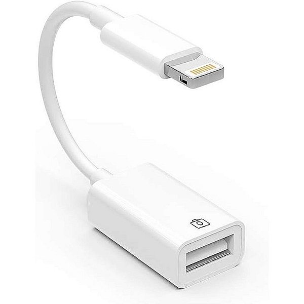Cabo Adaptador OTG Iphone Lightning USB 3.0 A’gold CBA-02
