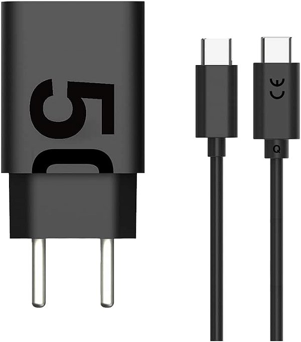 Motorola Carregador Turbo Power™ 50W + Cabo USB-C para USB-C Compatível com Toda Linha Moto G, Moto E, ONE e EDGE
