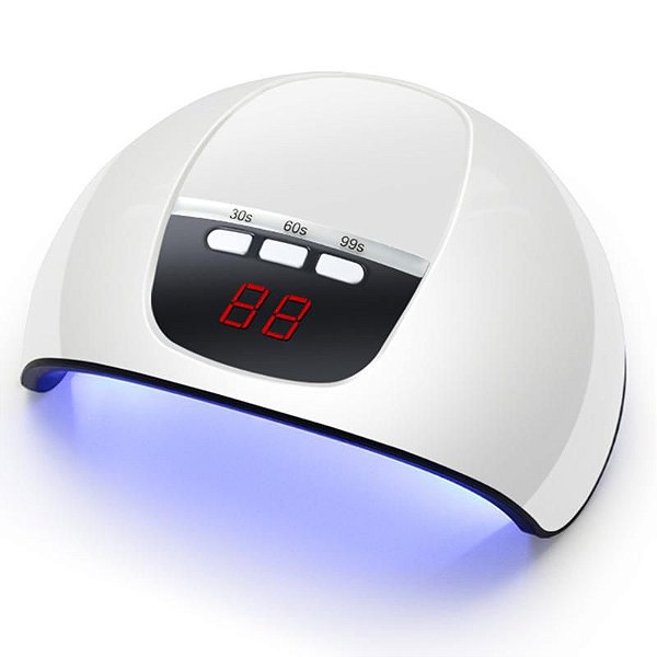 Cabine Secador de Unhas em Gel e Esmalte Profissional, Estufa de 18 Leds UV com Sensor e Temporizador 54W