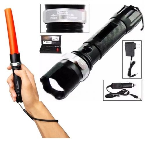 Lanterna Tática Police Multifuncional SOS LED AD SWAT ZOOM 990000W Q5