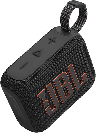 Caixa de Som Bluetooth JBL GO4 IPX7, À Prova d'água, Preto