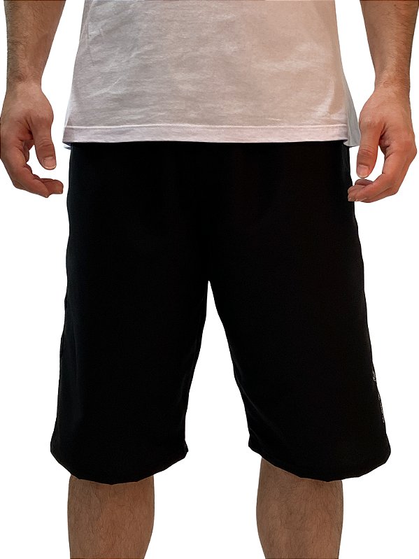 Bermuda de Tactel Preta