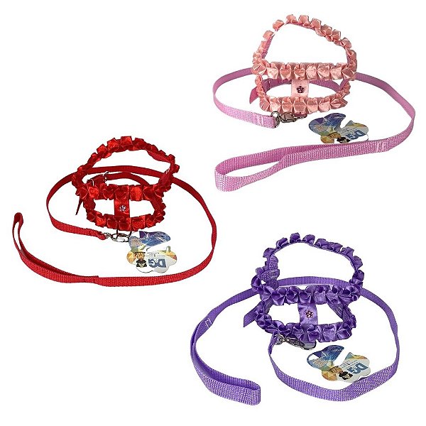 CONJUNTO PEITORAL E GUIA BABADO