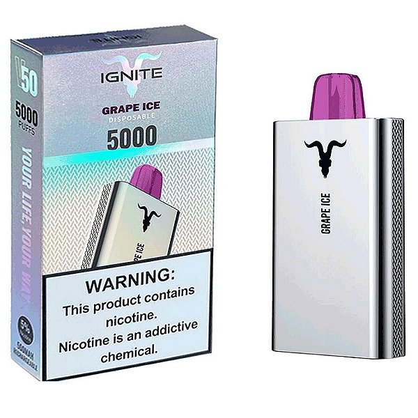 Ignite 5000 Puffs Grape Ice (V50)