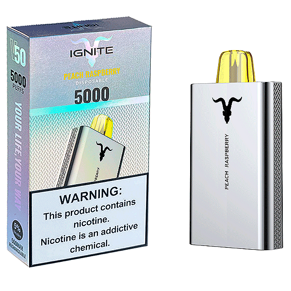 Ignite 5000 Puffs Peach Raspberry (V50)