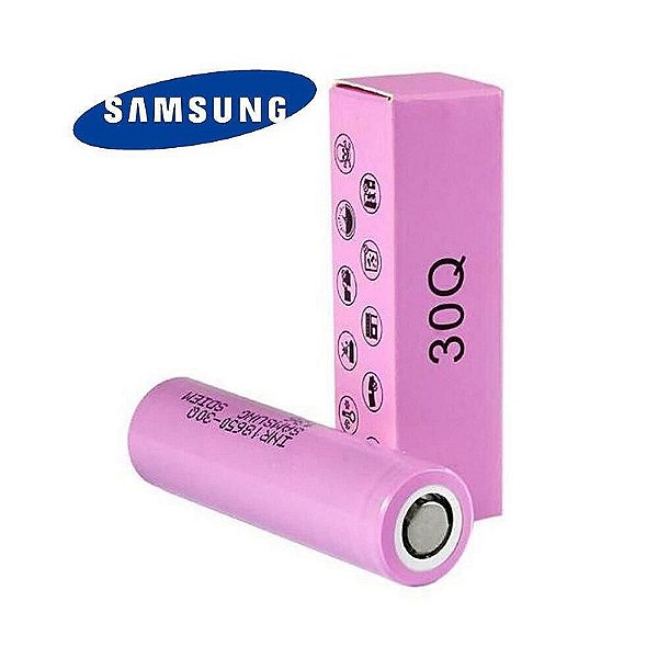Bateria 18650 30Q 3000mah Samsung