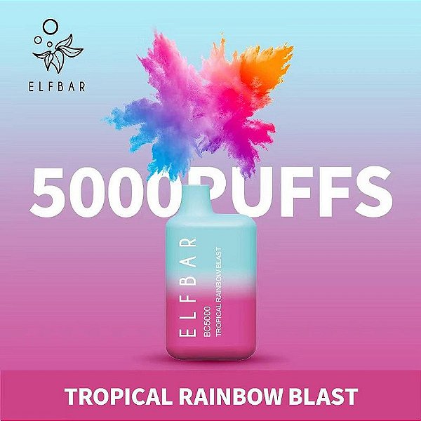 Elfbar BC5000 Puffs Tropical Rainbow Blast