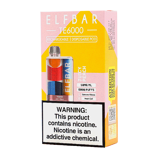 Elfbar TE6000 Puffs Juicy Peach