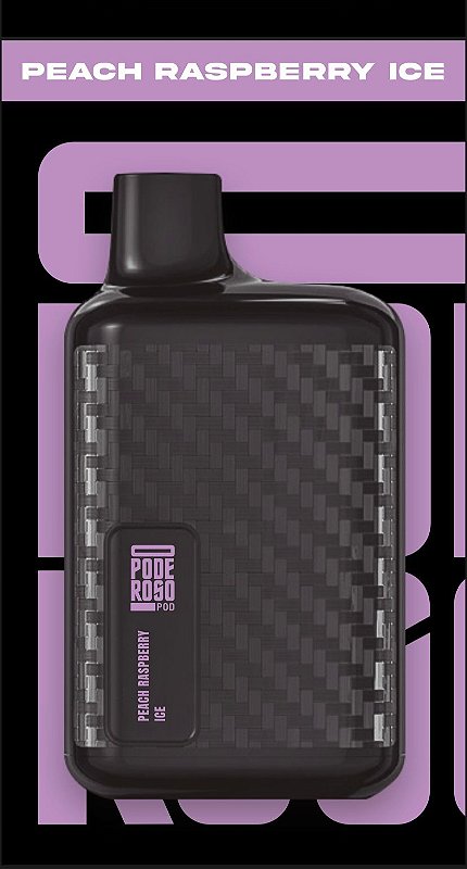 Poderoso Pod 4.000 Peach Raspberry Ice