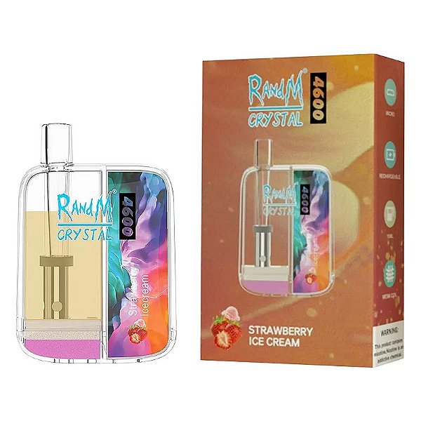 Randm Crystal 4600 Strawberry Ice Cream
