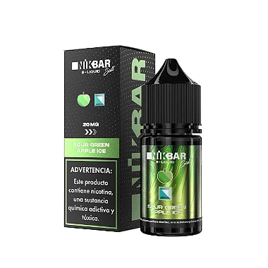 Salt Nikbar Sour Green Apple Ice 30ml 20mg