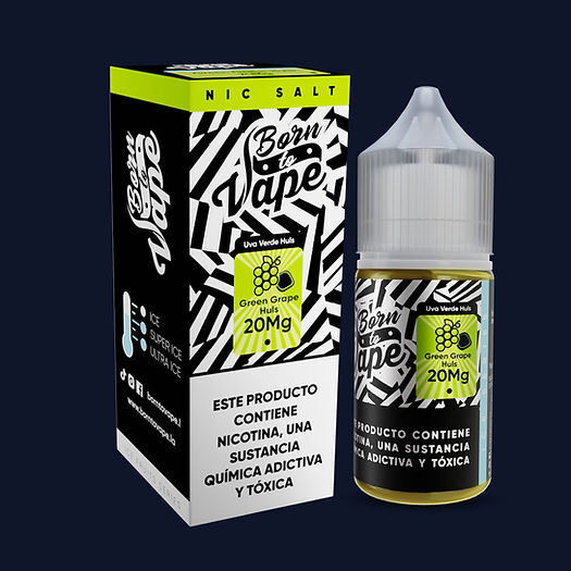Born to Vape - Green Grape Huls - 30ml 35mg
