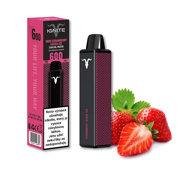 Ignite 600 Puffs Strawberry Guava Ice (V600)