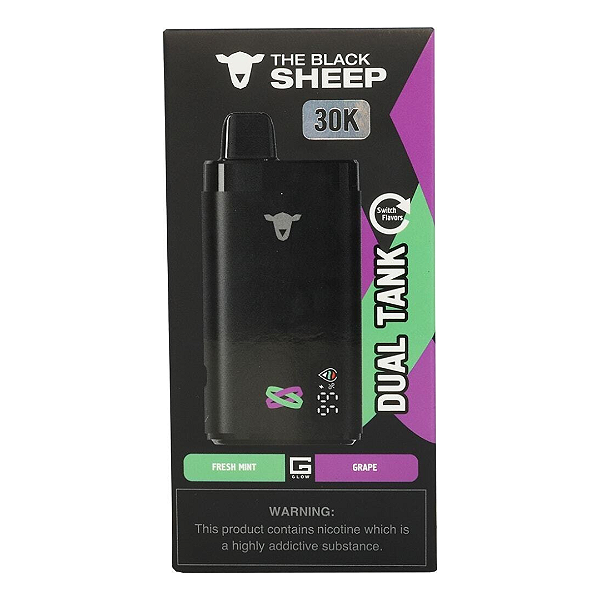 Black Sheep 30K - Fresh Mint + Grape - 30.000 Puffs