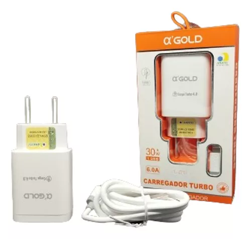 CARREGADOR TURBO 30W ALPHA GOLD TIPO-C