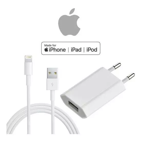 KIT APPLE FONTE + CABO LIGHTNING